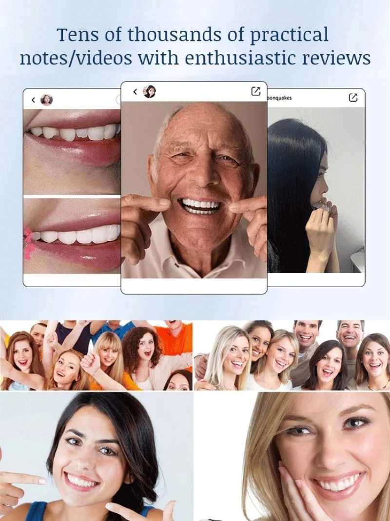 Adjustable buckle style comfortable teeth can be adjusted to fit the shape of the mouth and make the teeth fit the teeth to accommodate the constantly