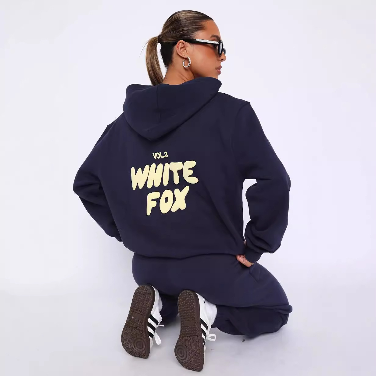 Designer White Foxset Hoodie Ze Foam Printed Hooded Sweatshirt Sweatshirts tracksuit women