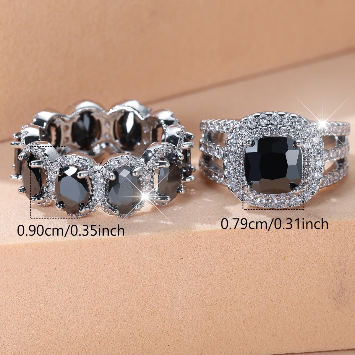 European Designer Rings And American Egg Shaped Fashion Rings With Full Circle Micro Inlaid White Diamond Zircon Rings Luxurious Full Diamond Rings Ar