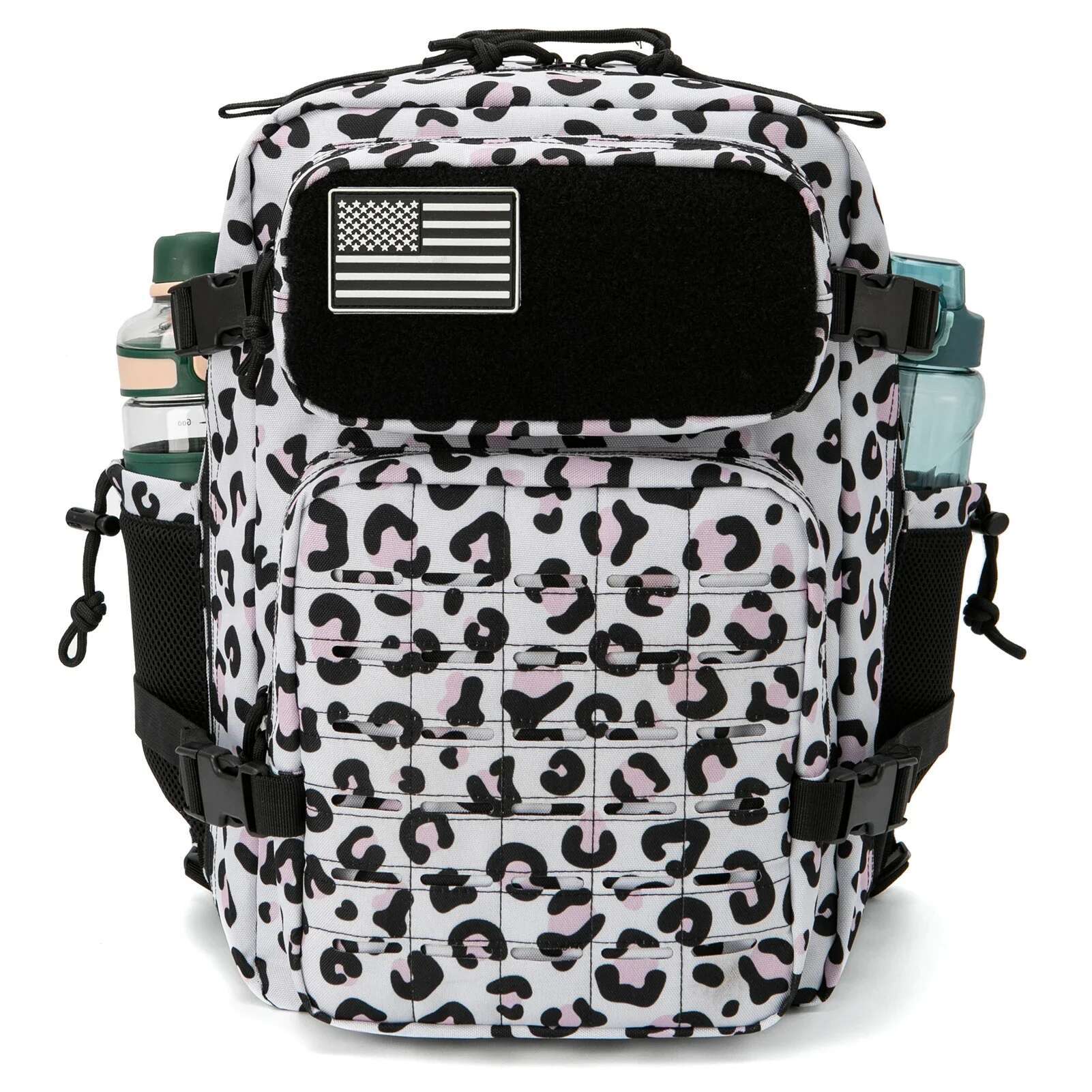 L Women Men Backpack For Tactical Laser Cut Molle Heavy Duty Backpack School Bag Gym Rucksack Treeking With Dual Cup Holder