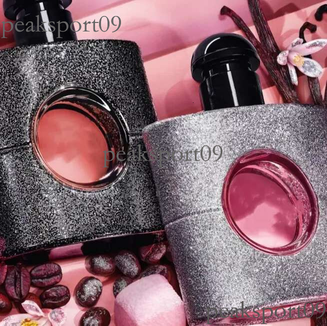 5A Women Perfume Cologne 90ml Incense Perfumes eau de parfum over red glitter ral shock Women's Black um Parfume Fashion brand