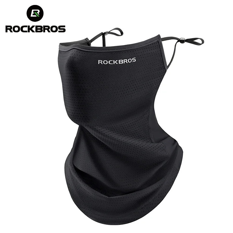 ROCKBROS Summer Silk facial mask Anti UV Fast Drying Facial Mask Sunscreen Bandage Breathable Neck Protection Ear Wrap 250408