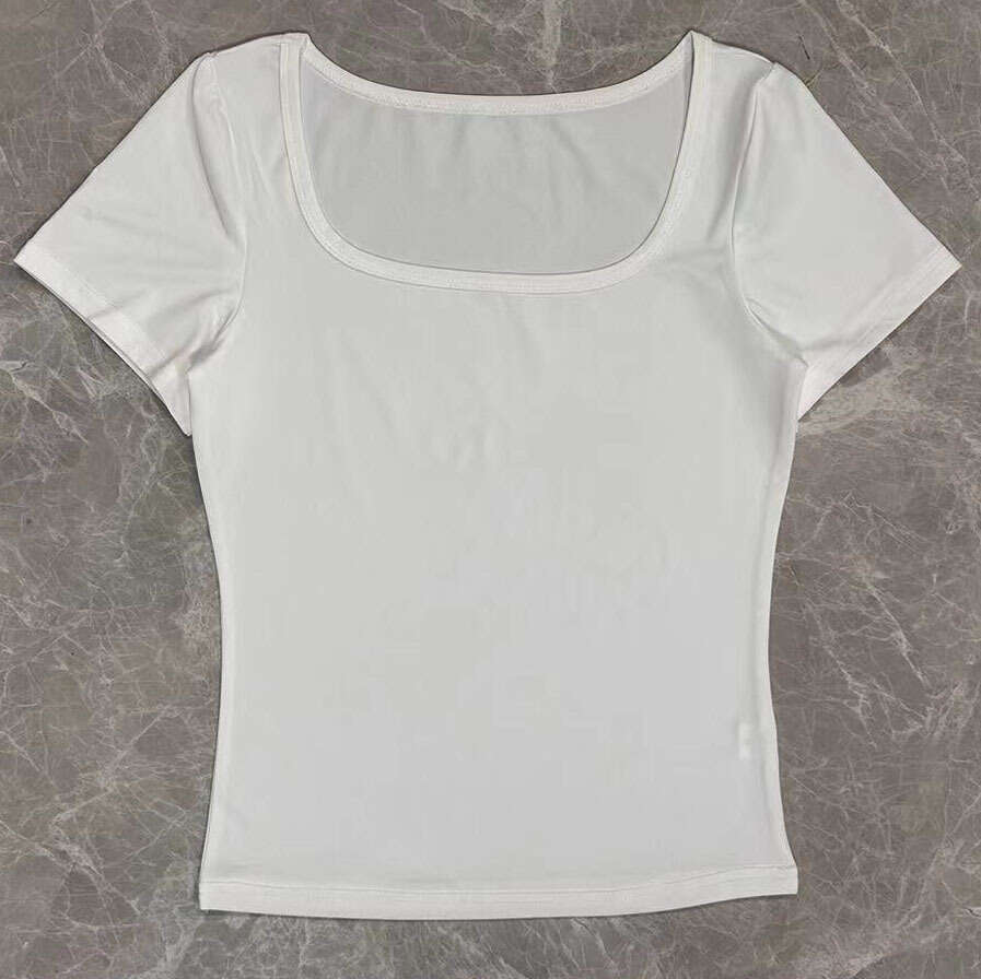 Amazon Women's Knitted Top T-Shirt Sexy U-Neck Long Sleeve Shirt Inner Wear Tight-Fitting