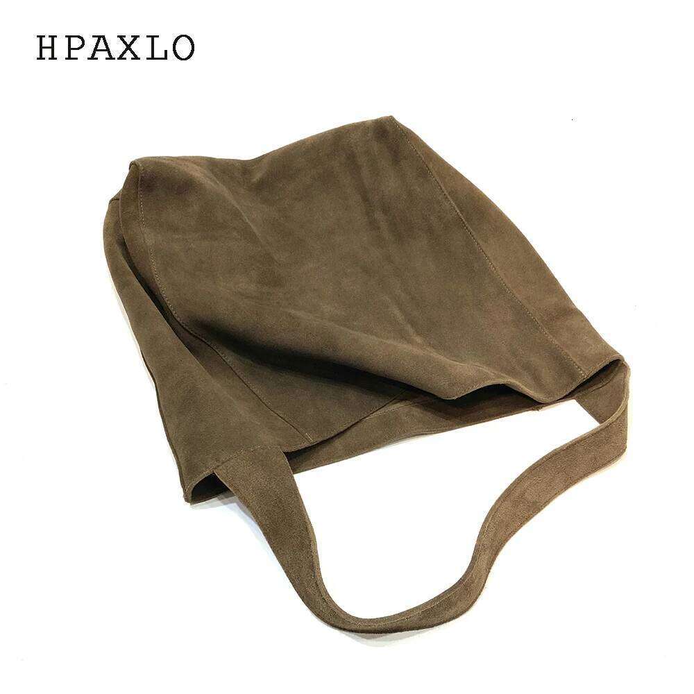 Frosted Head Layer Cowhide Tote Autumn Winter New Niche Design Soft Suede Large Capacity Relaxing Shoulder Bag 251110
