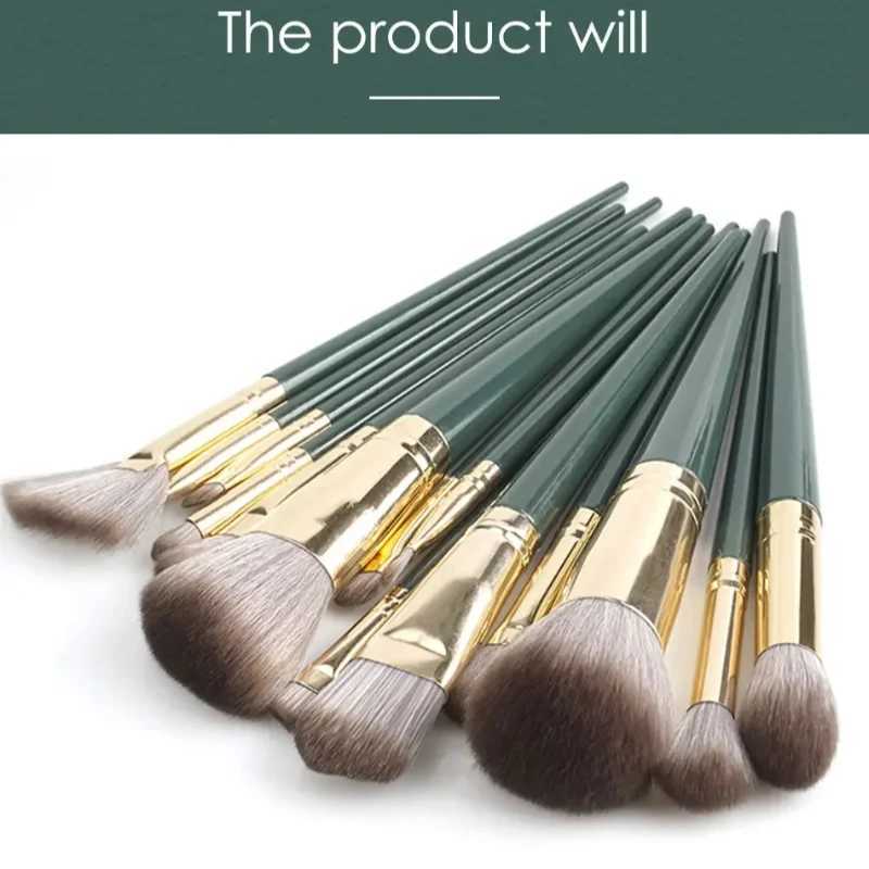 14-Piece Makeup Brush Set Soft Nylon Bristles Foundation Brush Eyeshadow Brush Multi-Function Makeup Brush Travel Set L251110