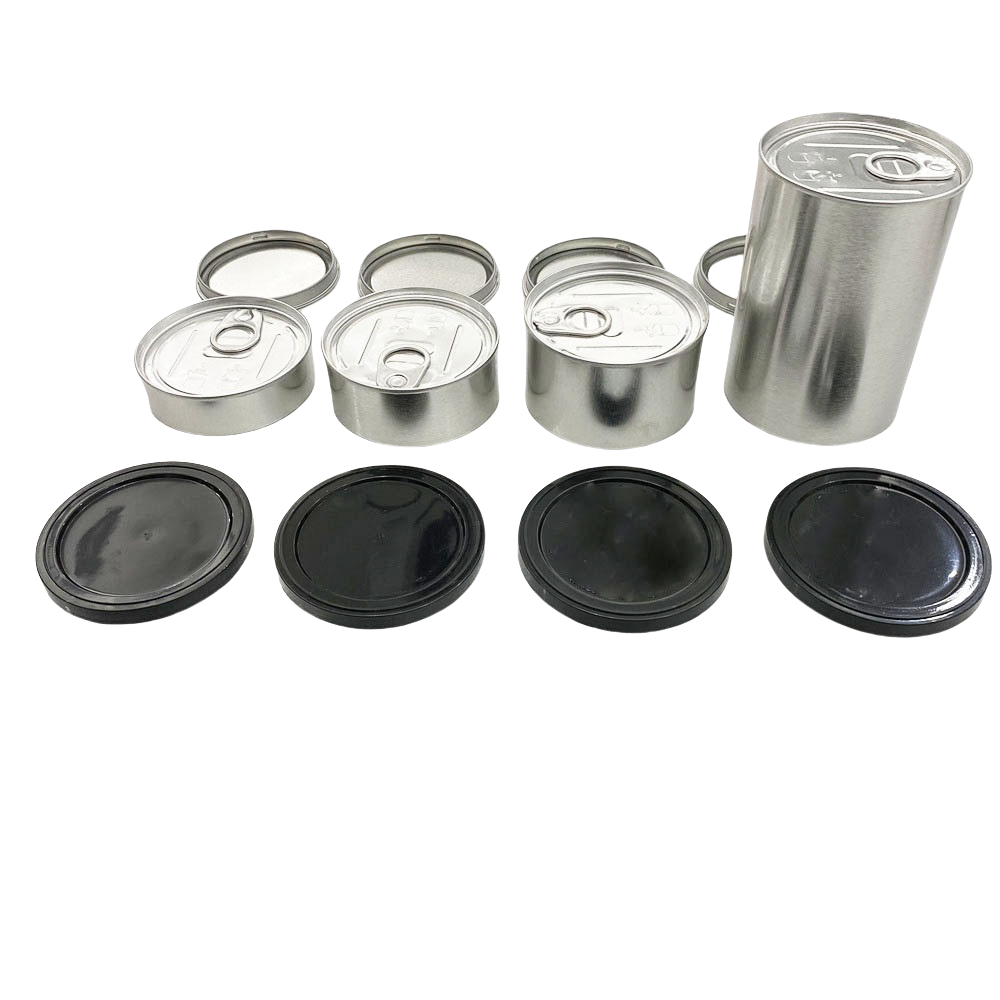 4 Type Empty Dry herb Tin cans 3.5G 5G 7G 14G Tin Cans Herb Storage Cans Pre-Sealed Sealing Lid Cover Pressitin Self-seal Metal Packaging Jar