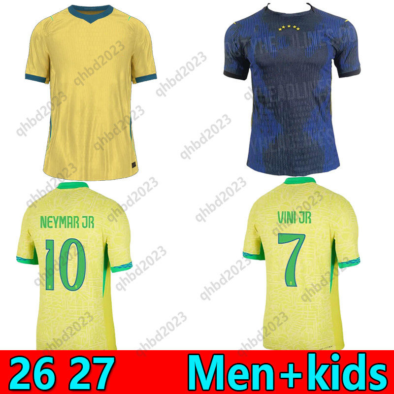 S-4XL BRAZILS 2026 World Cup soccer jerseys Camiseta de futbol 26 27 PAQUETA RAPHINHA football shirt maillot QUINHOS VINI JR brasil RICHARLISON MEN KIDS