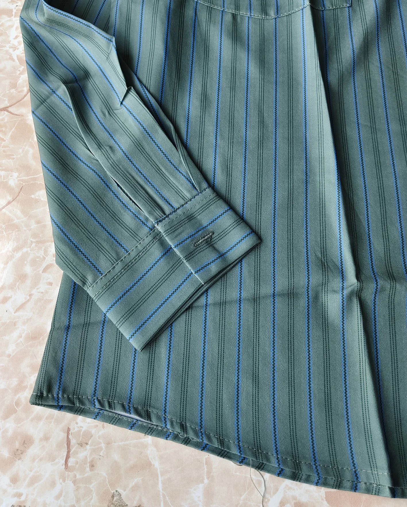 Vintage High Striped Shirt Jacket Mens Loose Ins Long Sleeved Top Tops Shirts for Men Clothing Camisas y Blusa 250408