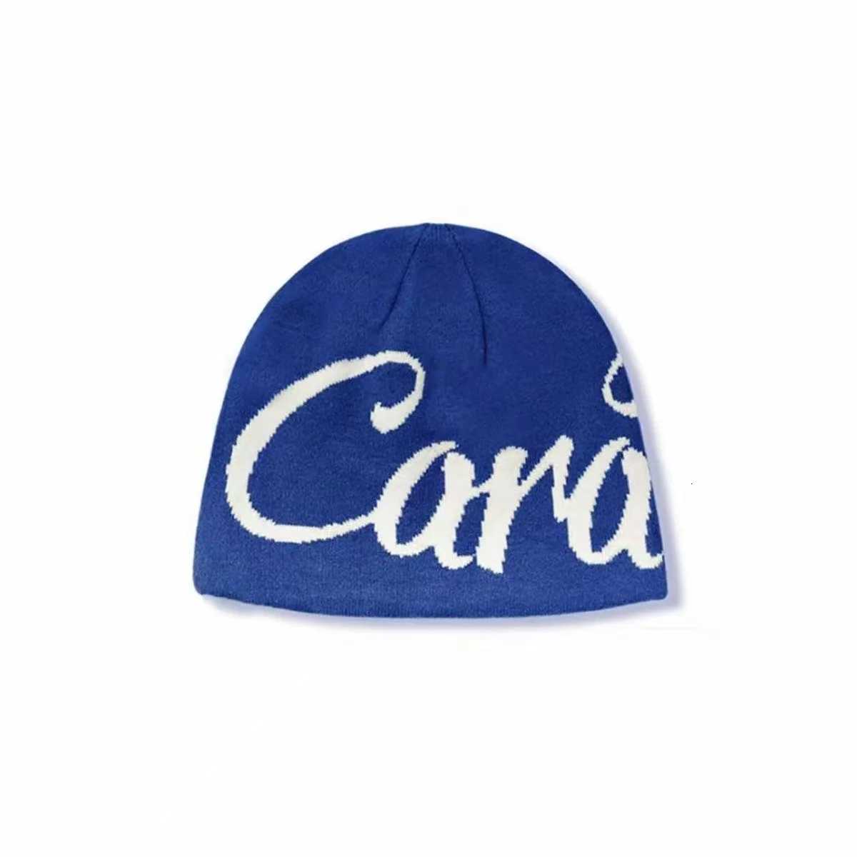 Color Block Letter Wool Knitted Hats Autumn and Winter New Warm Personal Versatile Street Fashion Hip Hop American Style BeaniesXJ251110