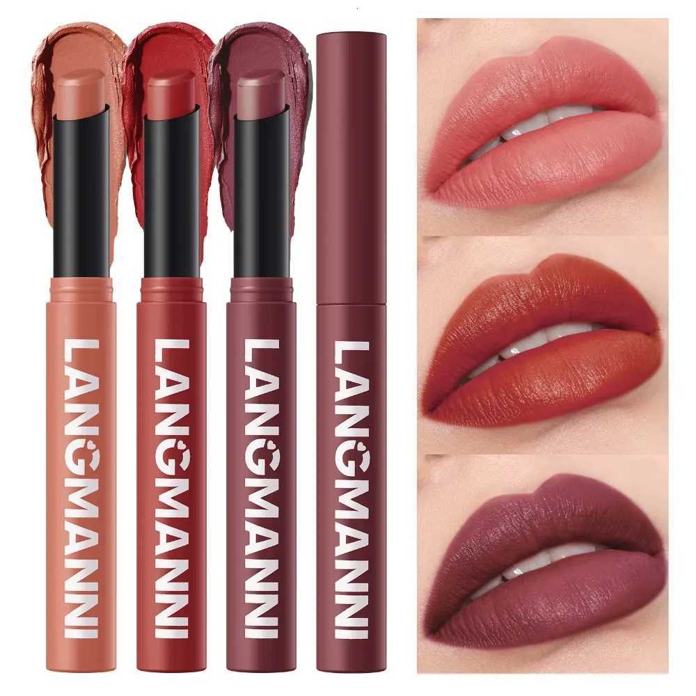 12 Color Matte Lipstick Pencil Waterproof Long Lasting Non-Stick Cup Lip Stain Tint Cosmetic Nude Lipstick Pen Makeup MaquillageT251110