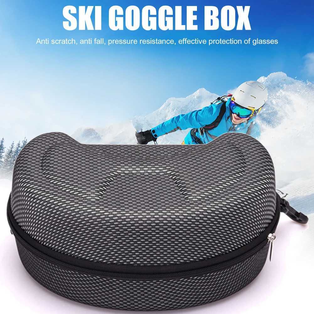 Travel Snowboard Ski Goggles Case Winter Outdoor Skiing Glasses EVA Sunglasses Storage Box Crush-resistant Case K251110