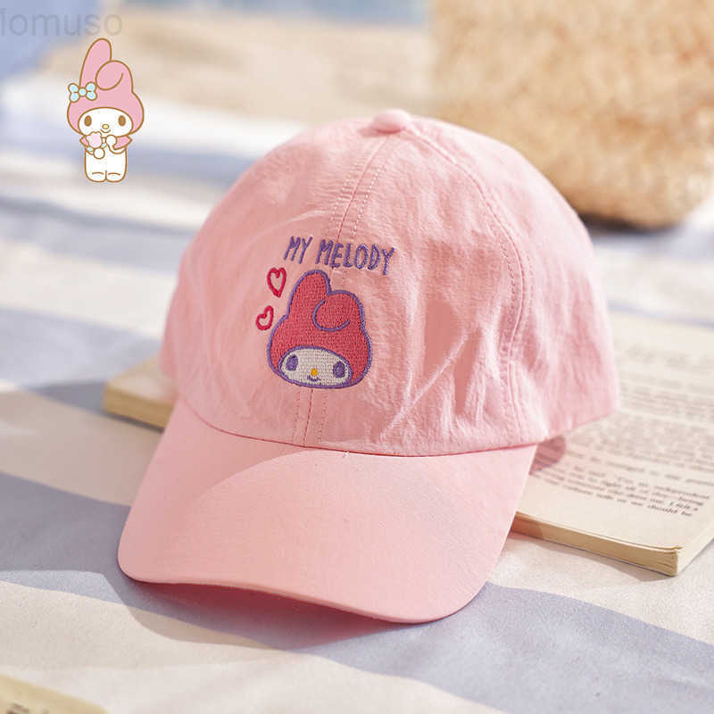 Sanrio Kuromi Childrens Boys and Girls Baseball Cap Casual Versatile Fashion Trend Summer Sun Protection Visor Cap H251110