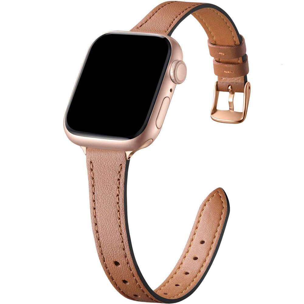 SSuitable for smart watch small waist leather Watch1-10 4mm slim car wire strap