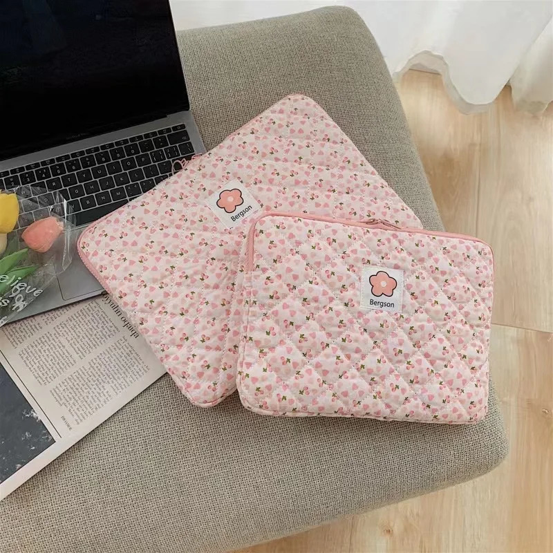 Flower Pattern Laptop Sleeve Case Bag for Air Pro 11 13 14Inch M1 M2 Mac Book Cover for Ipad Pro 11 12.9 Laptop Bag250403