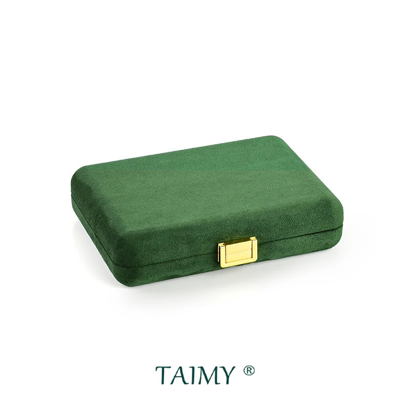 TAIMY Personalized Highend Jewelry Box Plush Portable Travel Jewelry Storage Box Multifunctional Jewellery Organizer Custom 250409