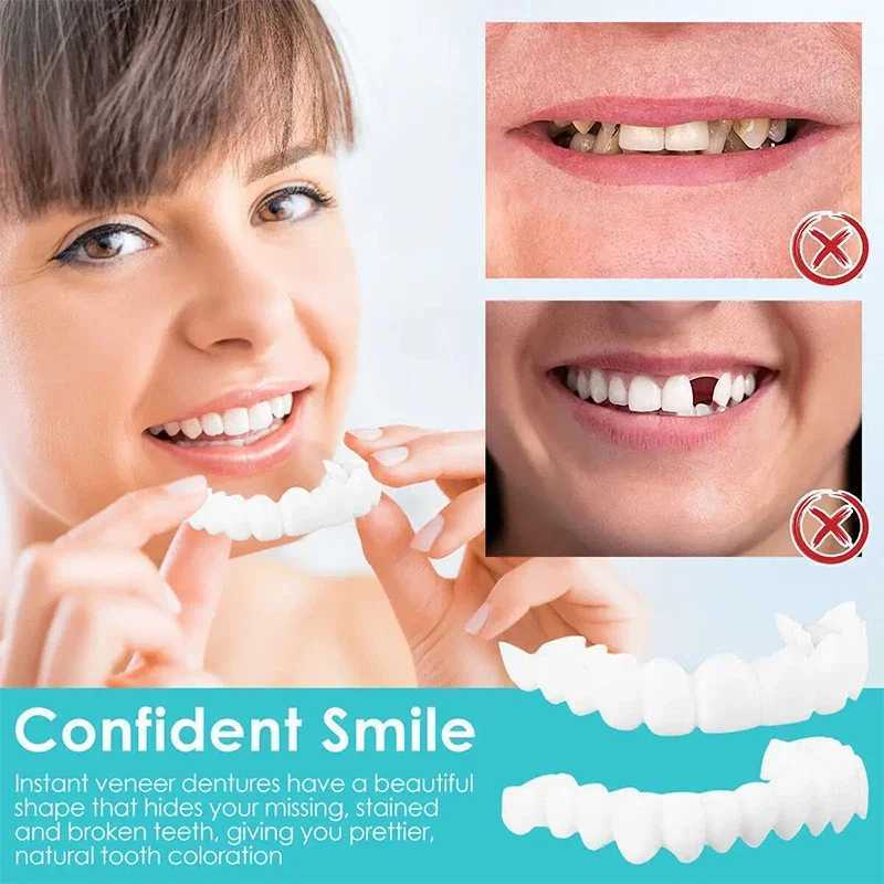 New Arrival New teeth simulation teeth model cover teeth gap teeth artwork temporary bracket teeth sticker set whitening teeth care hot Z250410