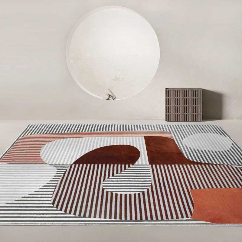 Home Plush Washable Mat Modern Minimst Carpets for Living Room Fluffy Soft Lounge Rug Nordic Bedroom Decor Geometric Carpet Y251110