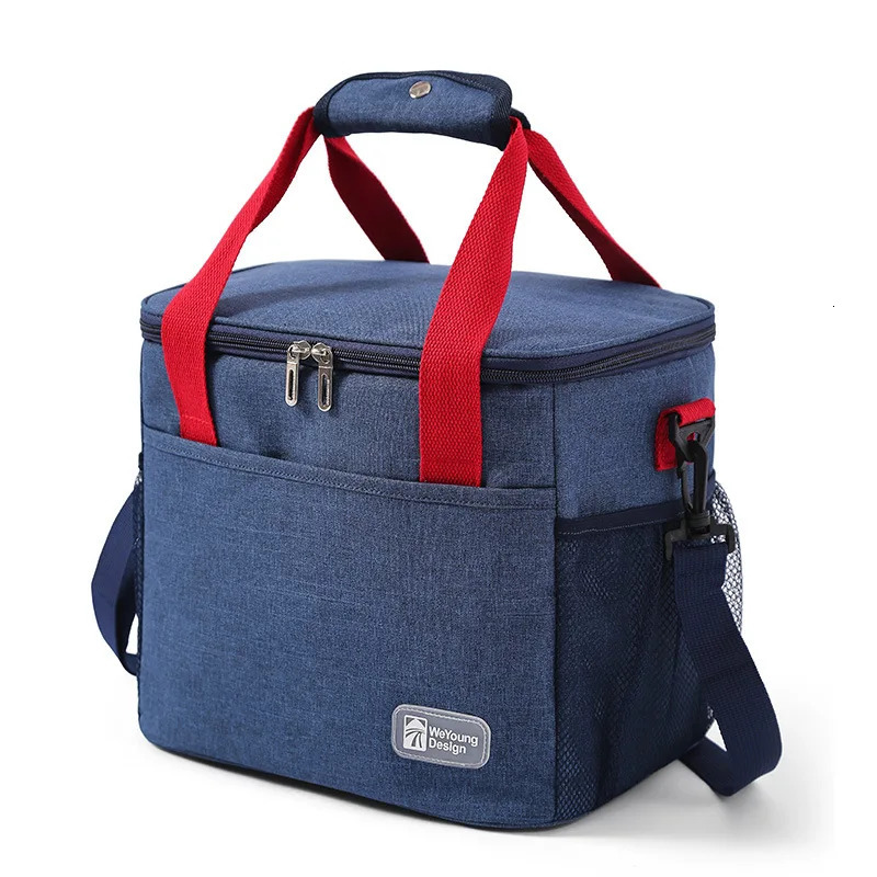 Large capacity thermal insulation lunch bag Oxford cloth food storage picnic handbag portable cooler box 250401