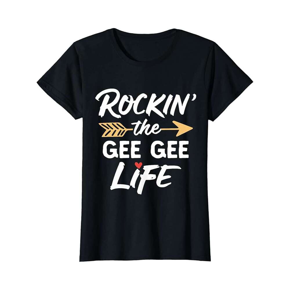 Designer T shirt Rockin The Gee-Gee Life Cute Rocking Cool GeeGee - 220g T shits