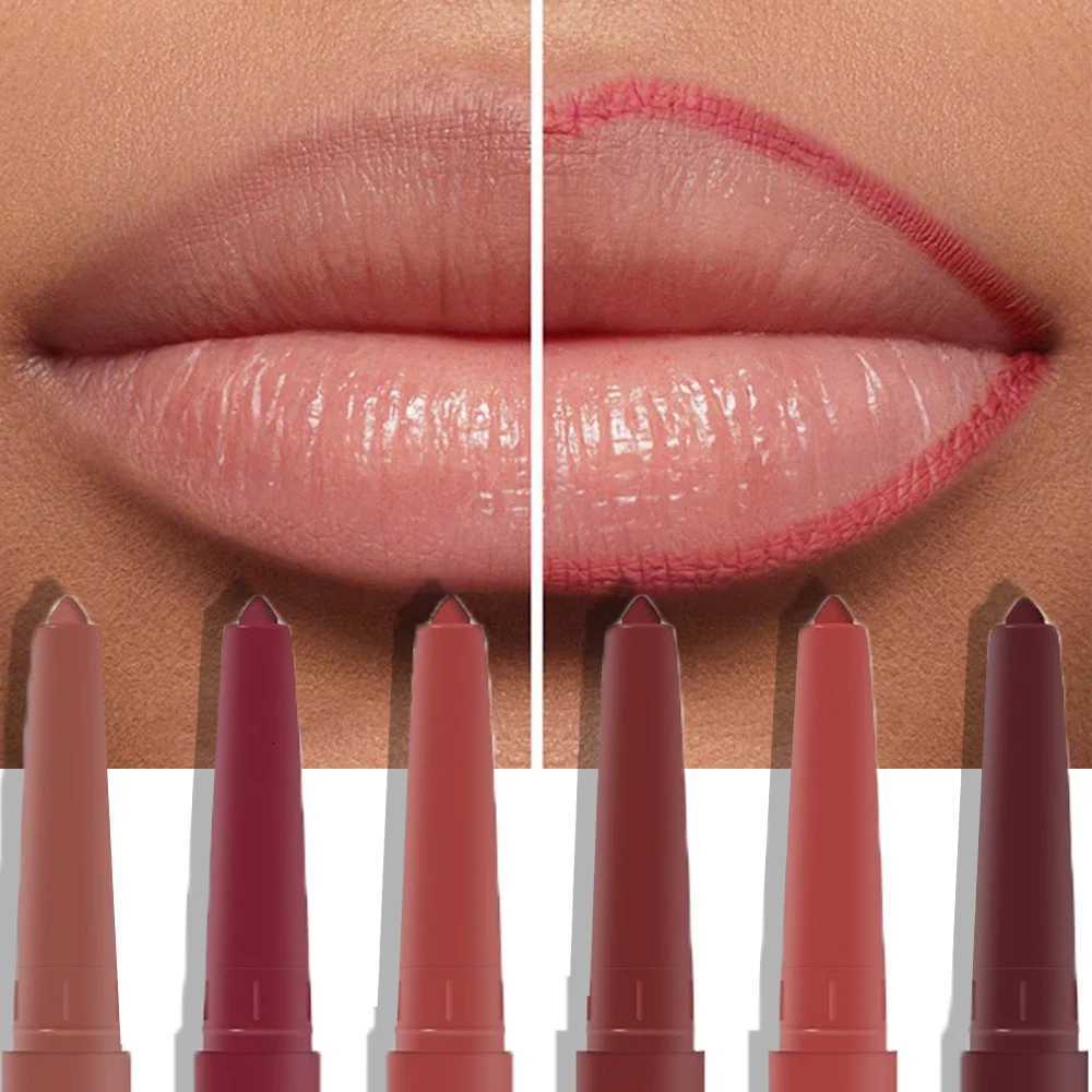 Waterproof Matte Lipliner Pencil Sexy Charming Tint Orange Red Lipstick Lasting Color Rendering Lip Contour Makeup Non-stick CupT251110