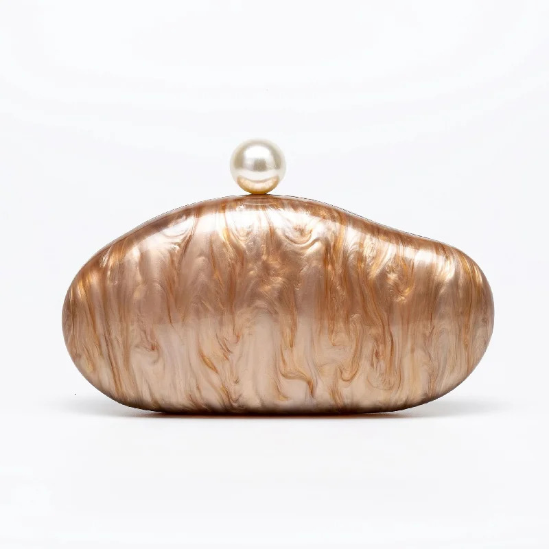 New Fashion Ladies Acrylic Shell Shoulder Bag Elegant Crossbody Clutch For Special Wedding Evening Party R251110