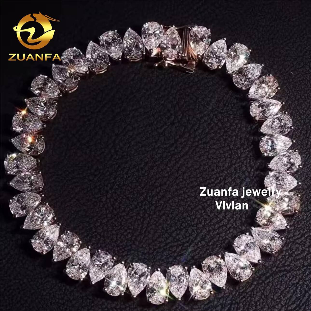 925 Sterling Silver Hip Hop Pass Diamond Tester Fashion GRA Certificated Cross Moissanite Tennis Chain Necklace