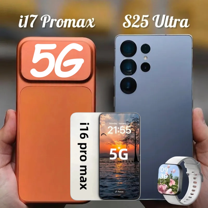 MT-1 S24 S25 Ultra mobile phone dual card dual standby Android 5G 16GB+1TB 6.9HD display 32MP+64MP camera facial recognition fingerprint unlock Sealed box