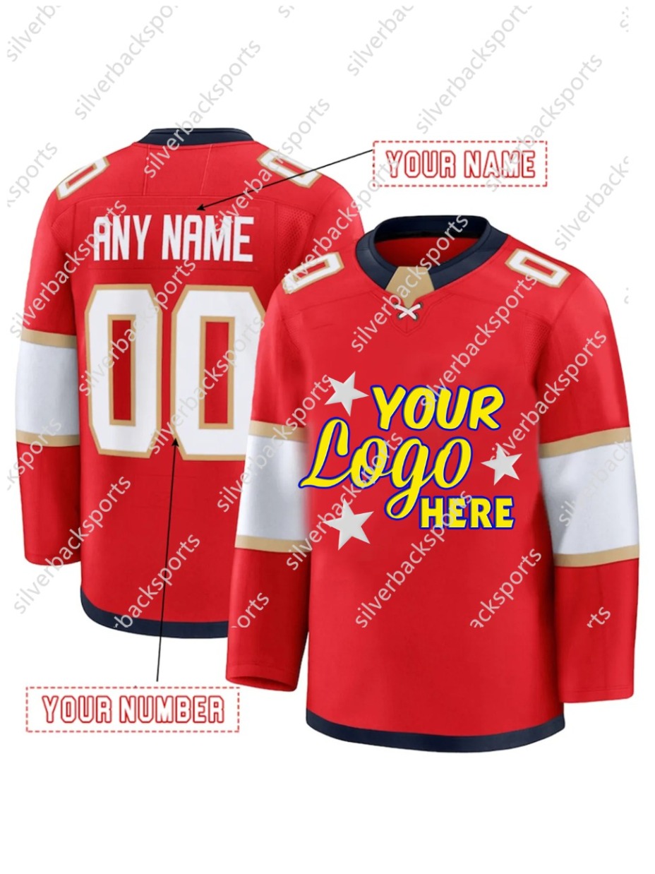 Personalized Hockey Jersey Aleksander Barkov Brad Marchand Matthew Tkachuk Gustav Forsling Men Women Youth