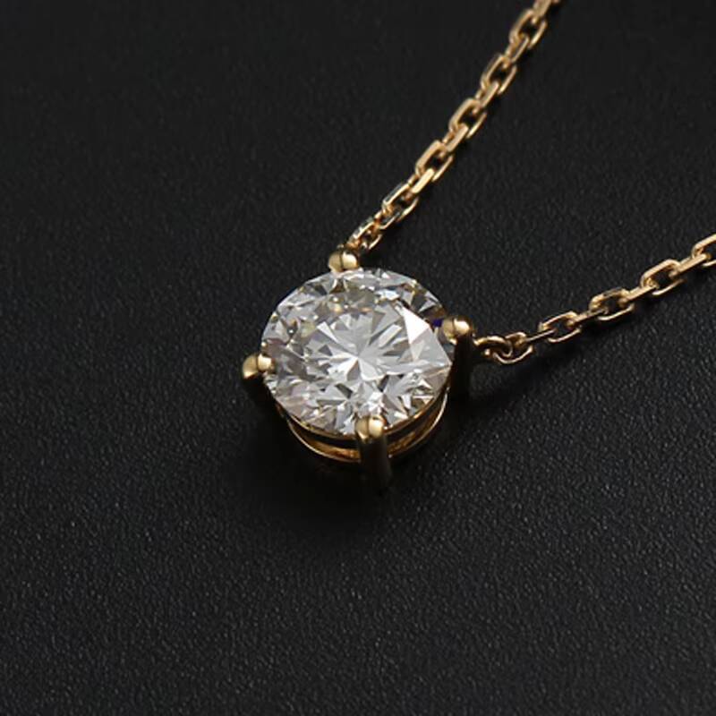 Wholesale Moissanite Diamond Jewelri Customized 9/10/14/18K Moissanite Pendant Necklace for Woman Gift