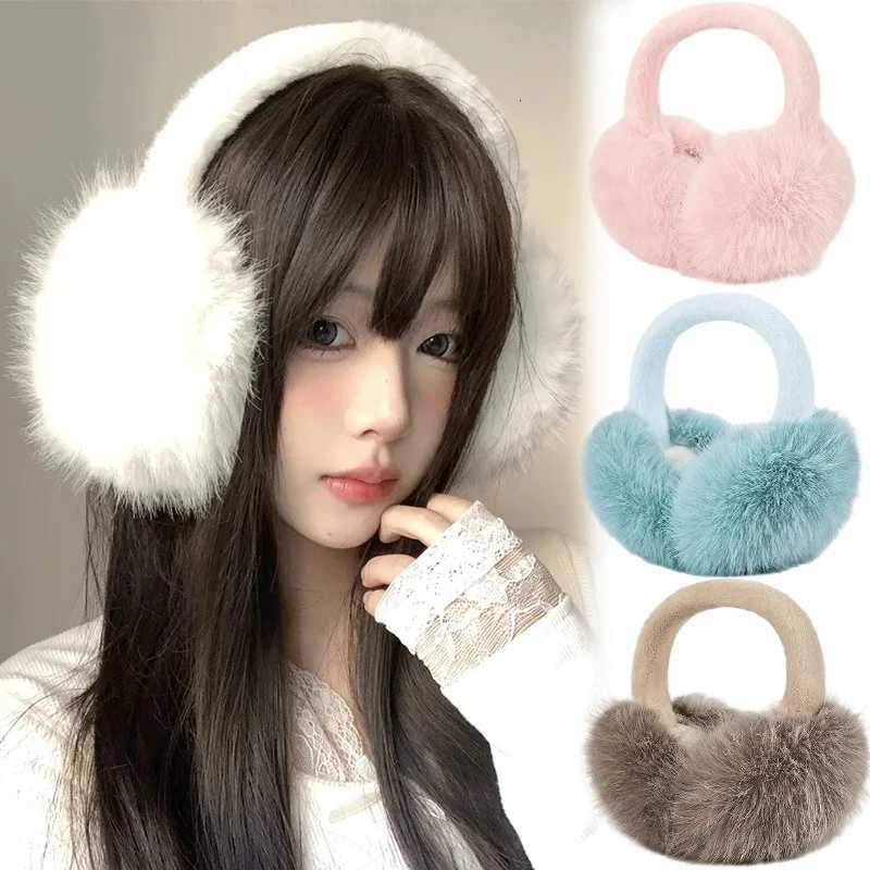 2025 Winter Solid Color Soft Plush Ear Warmer Earmuffs Warm Windproof Ear-Muffs Folding Earflap Ear Cover Outdoor Christmas Gift W251110