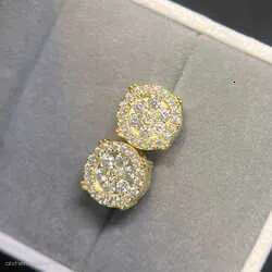 Designer Jewelry Wholesale Price Popular Hot Sale Iced Out Sterg Sier Jewellery Moissanite Vvs Screw Back Stud Earrings Category Gift