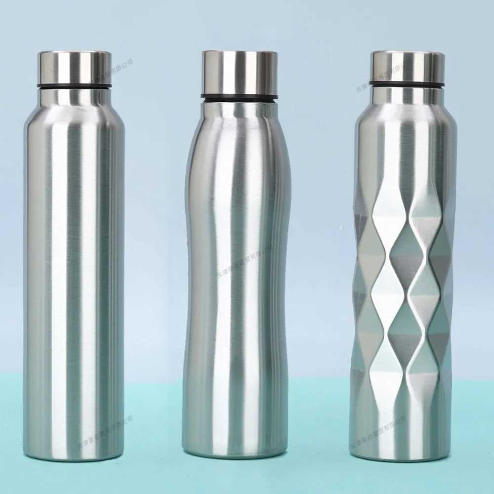 Fashionable cup 1/2/3Pcs 1000ml Stainless Steel Sport Water Bottles Single-layer Rugged Water Cup Metal Flask Drinkware for Camping Sports Gym Y251110