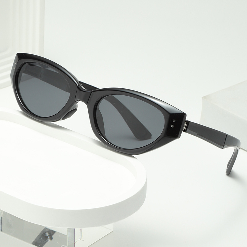 2025 Small Frame TR Folding Sunglasses Cat-Eye Sunglasses Spring-Loaded Temples UV Protection Wholesale P535