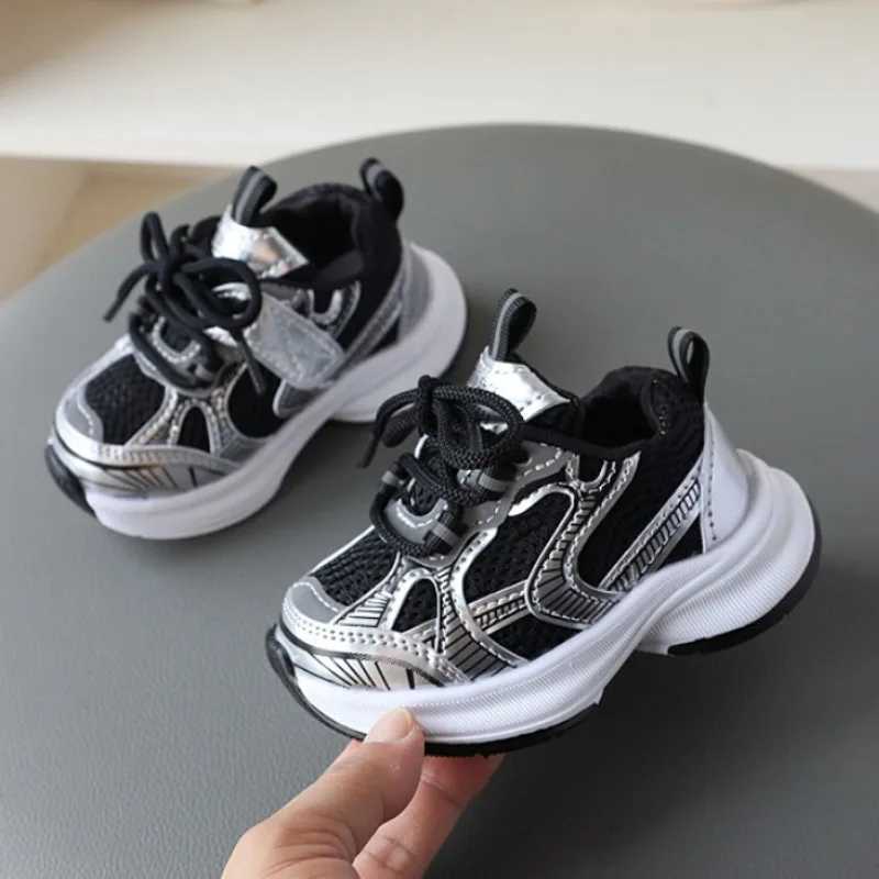 Girl Child Sport Shoe 2025 Spring Mesh Breathable Toddlers School Running Sneakers Fashion Non-slip Kids Boys Basketball Shoes W251110