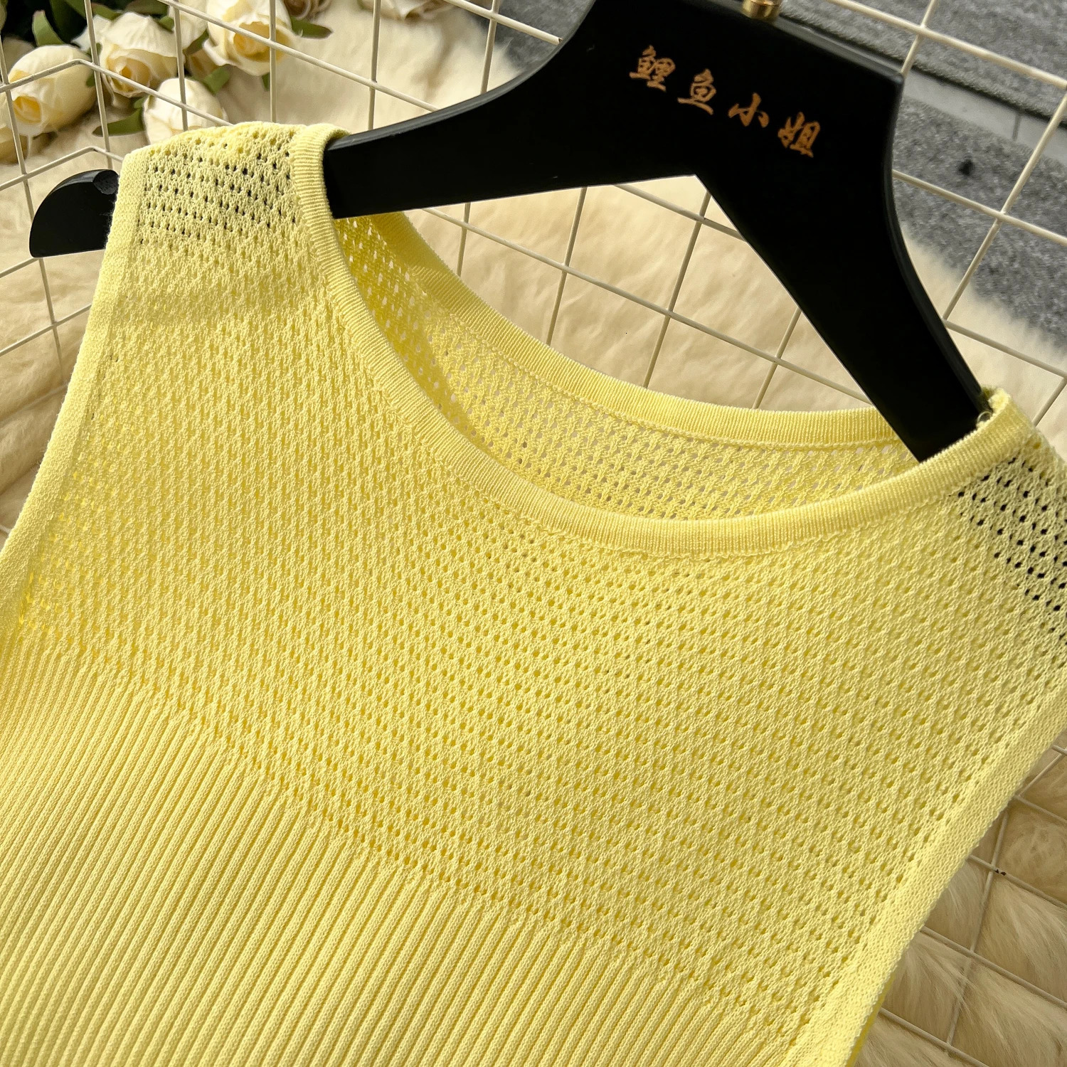 Yellow Hollow Out Knit Elastic Bodycon Dress Sexy Beach Vacation Slim Sundress Women Casual Mermaid Vestidos Maxi Long Dress 250409