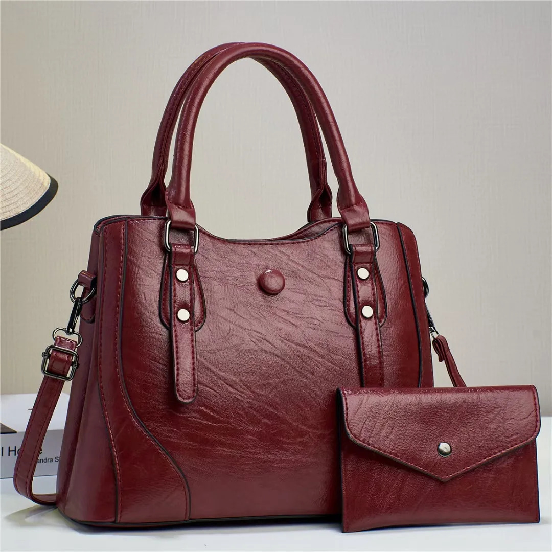 2025 New Large Capacity Handbag Classic Retro Shoulder Bag Large Capacity Crossbody Bag Women Urban Leisure Tote BagWallet R251110