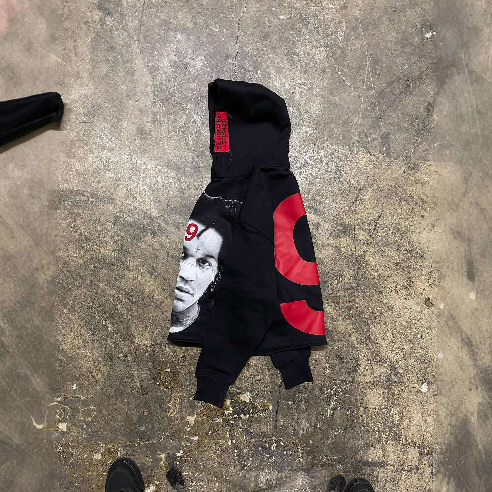 Number 9 letter printed street spring versatile character personality hoodie