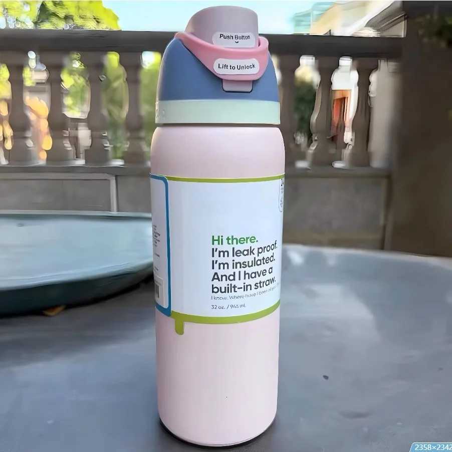 Fashionable cup 24oz/32oz Stainless Steel Insated Bottle Drinkware BPA- Durable Keeps Temp Best for Outdoor Activities Fitness Y251110