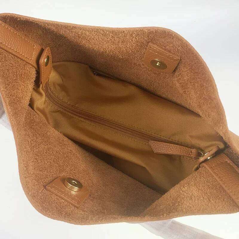 Women Handbag Soft Genuine Real Leather Bucket Totes Fashion Lady Shopping Casual Shoulder Shoper Bag For School Girls St251110