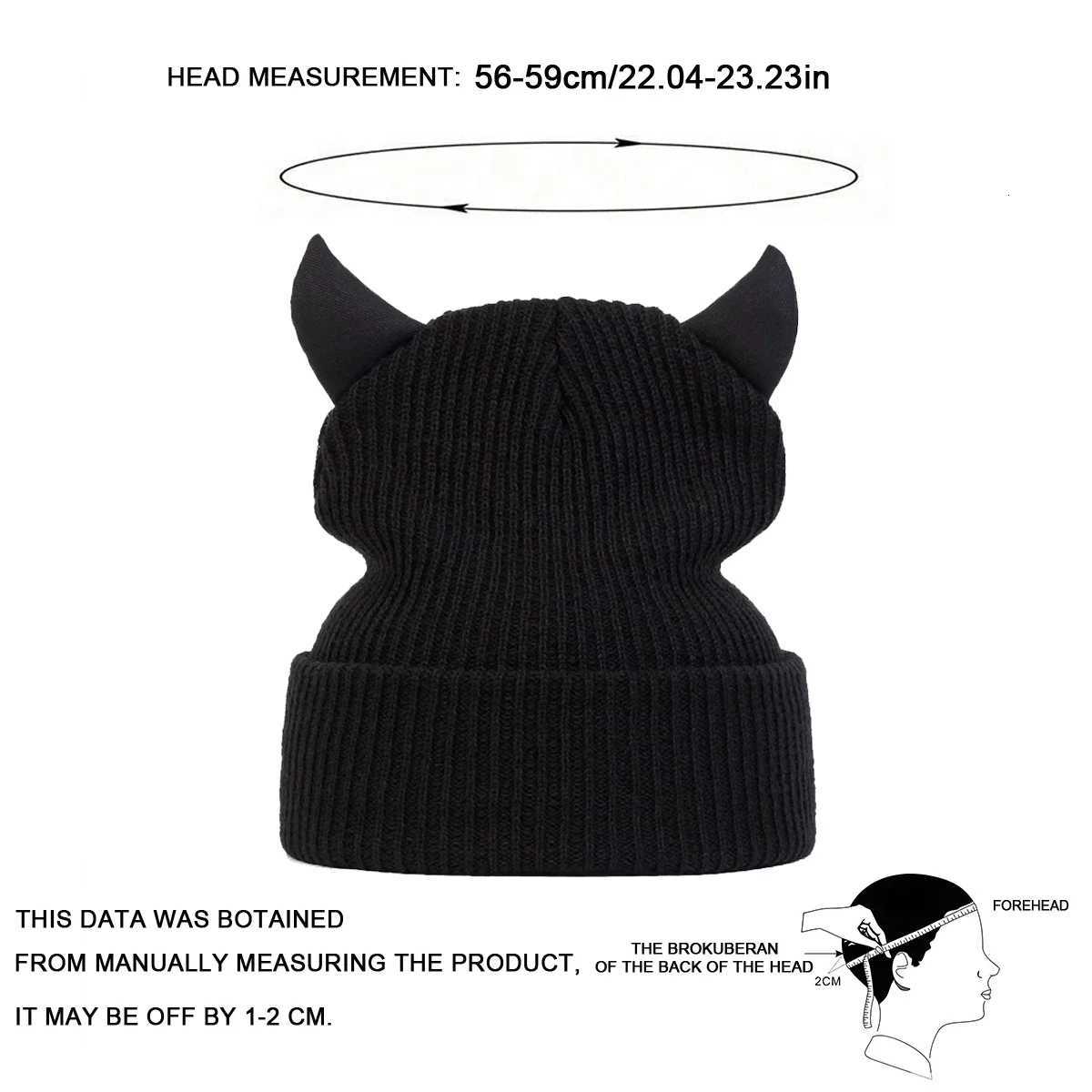 Unisex Personalized Bull Horn Beanies Winter Warm Hat Hip Hop Cap Beanie Hat Caps for Women MenXJ251110