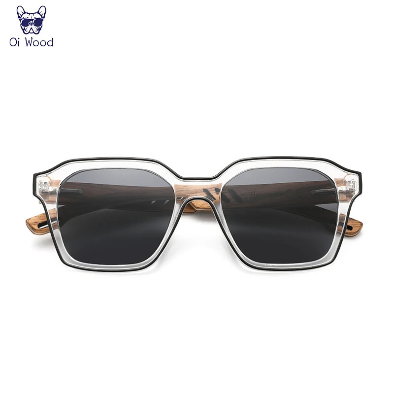 Oi Wood Sunglasses Womens ner Fashion Polarized Mens y Blue Lens Uv400 Wooden Oi8061 250410