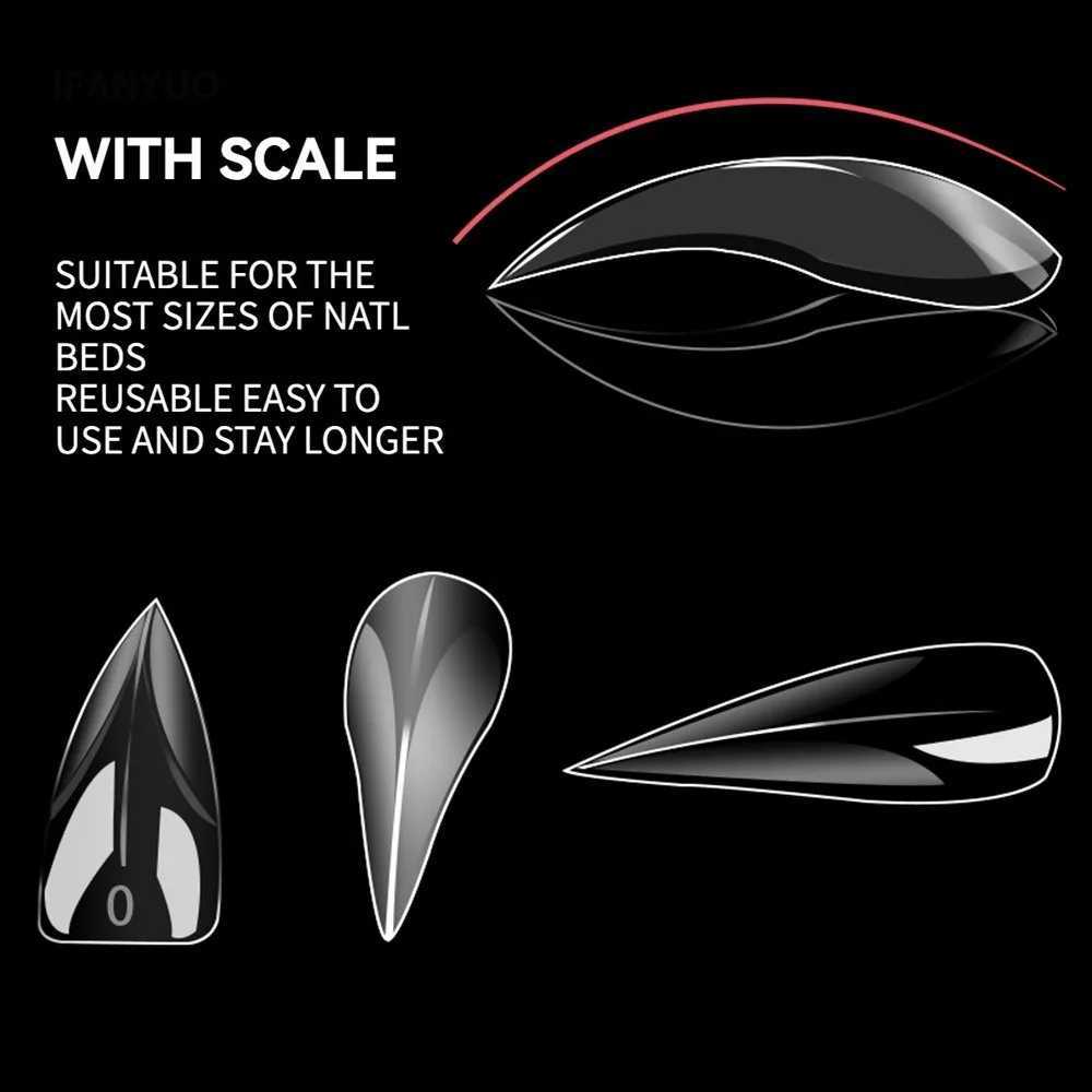 00/20pcs 3D eagle claw eagle nail double shape used for poly nail gel extension curve foot sculpture full cover nail mold nail tip W250410
