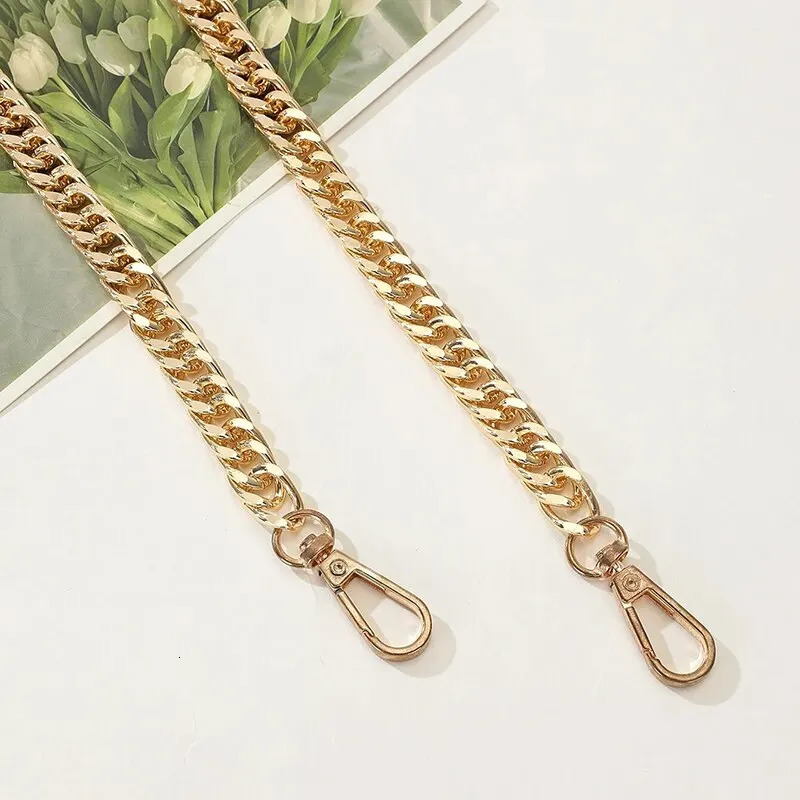 55cm Versatile Aluminum Chain Color Retaining Gold Diy Handmade Metal Wrap Chain Underarm Shoulder Strap Replacement Strap 251110