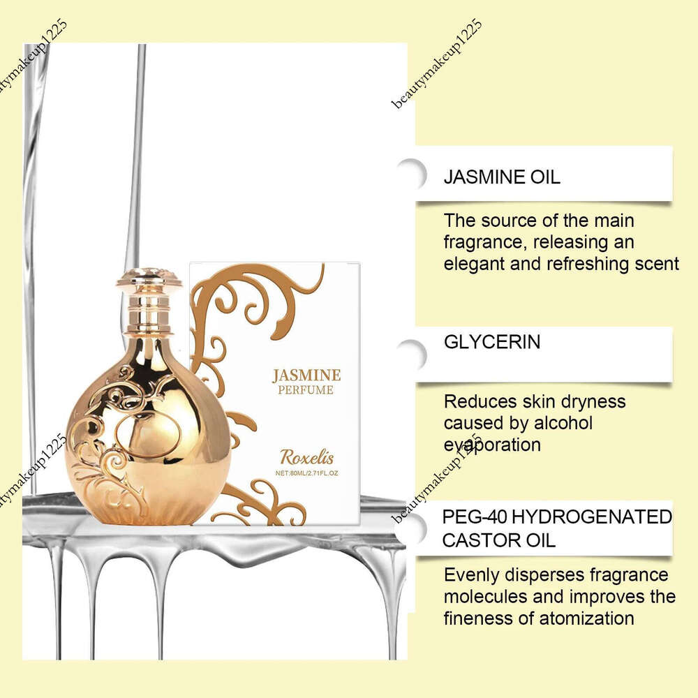 Perfume - Fresh Jasmine as Main Note, Long-Lasting Fragrance to Enhance Elegant Temperament | Eau de Parfum for Women