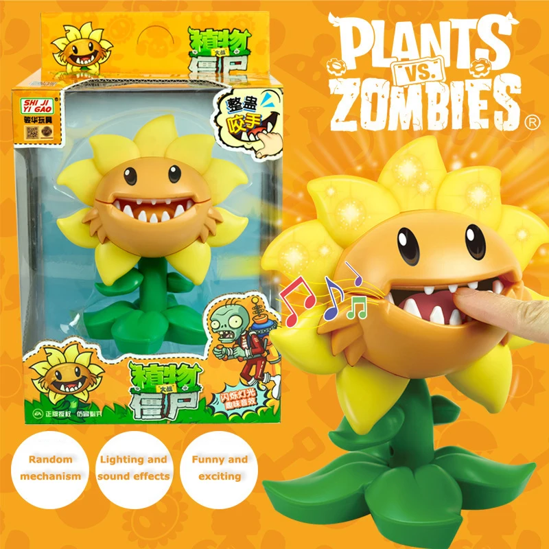 Plants vs Zombies 2 Licensed STEM Building Kit - Primal Sunflower Family Interactive Model, Multiplayer Game Bulk Stock Birthday Gift
