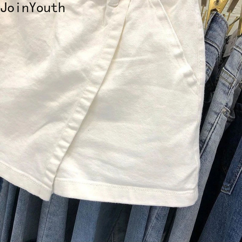 White dress womens high waisted cotton summer Jupe Faldas Mujer De Moda fashionable casual body mini Y2k skiing South Korea Saia 250410