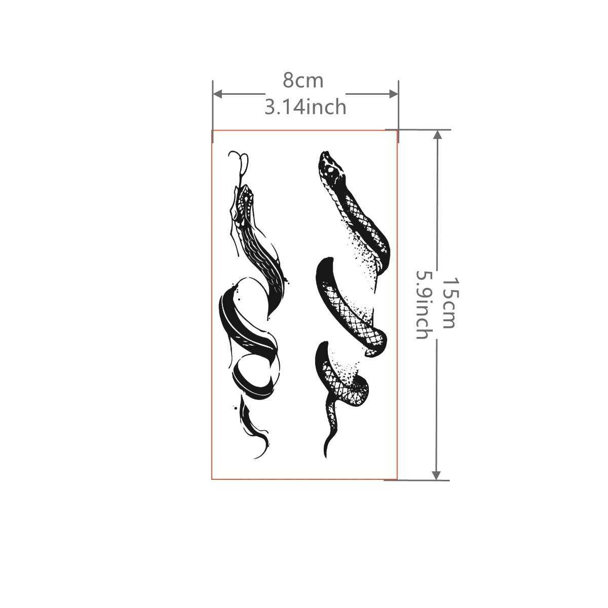 1 Snake Claw Tattoo Sticker Waterproof Durable Temporary Tattoo W250410