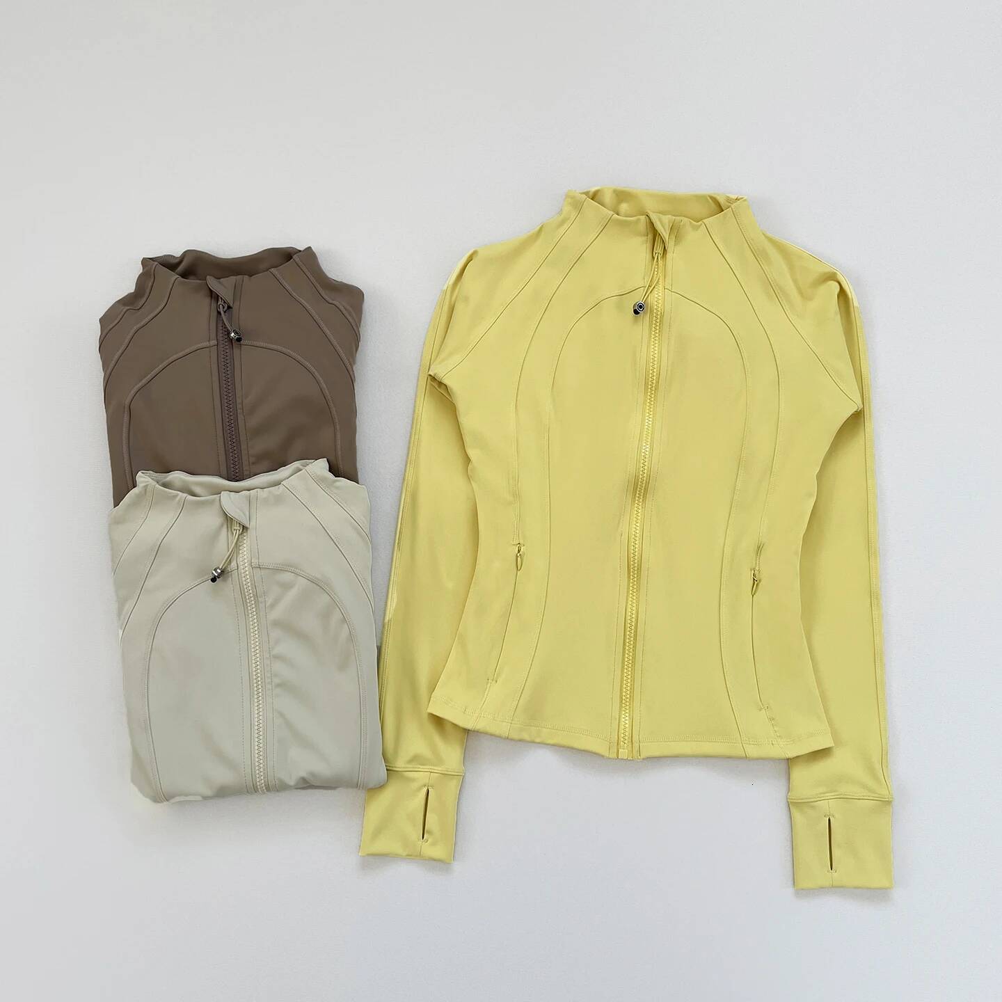 Women's Multi Sports Knit Jacket, Casual Long sleeve Top, Fashion Solid - color Yoga Outerwear, 2025 New Arrival