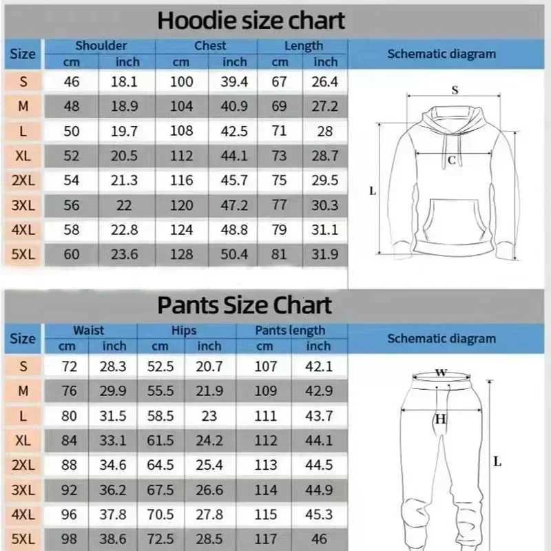 2025 New Lion King Pattern Mens Hoodies Set 3d Printed Animal Clothing Long Sleeves Pants 2-pcs Casual Fashion Tracksuits W251110