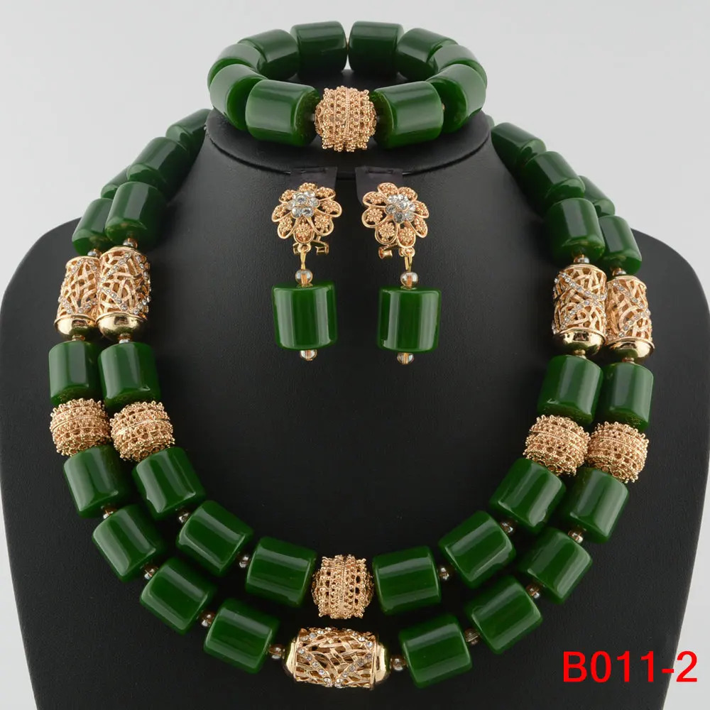 African Beads Wedding Necklace Set Artificial Coral Beads Jewelry Set Wholesale Nigeria Bride Wedding 250409
